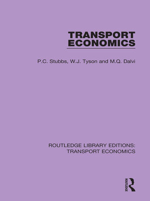 cover image of Transport Economics